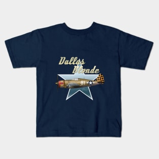 Dallas Blonde P47 Thunderbolt Kids T-Shirt